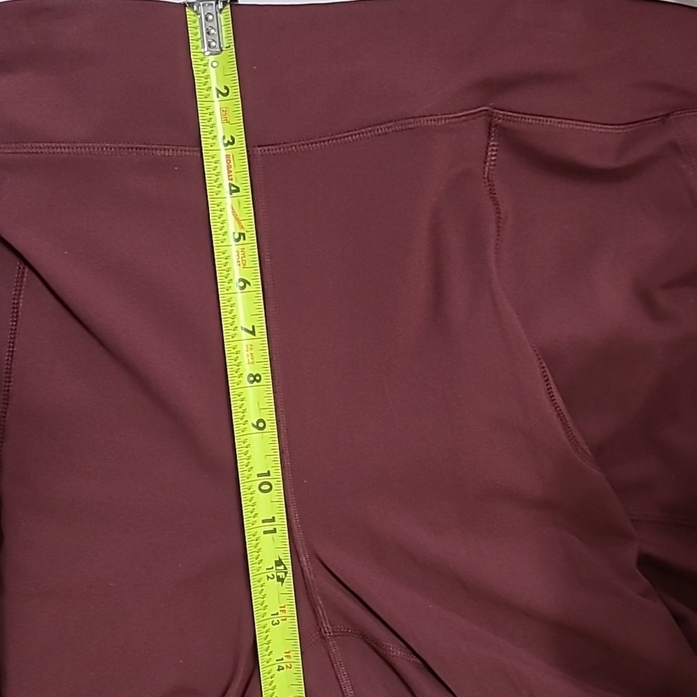 Ocean + Coast Burgundy Leggings with Pockets size 4X - Picture 9 of 9
